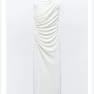 Zara One Shoulder White Dress